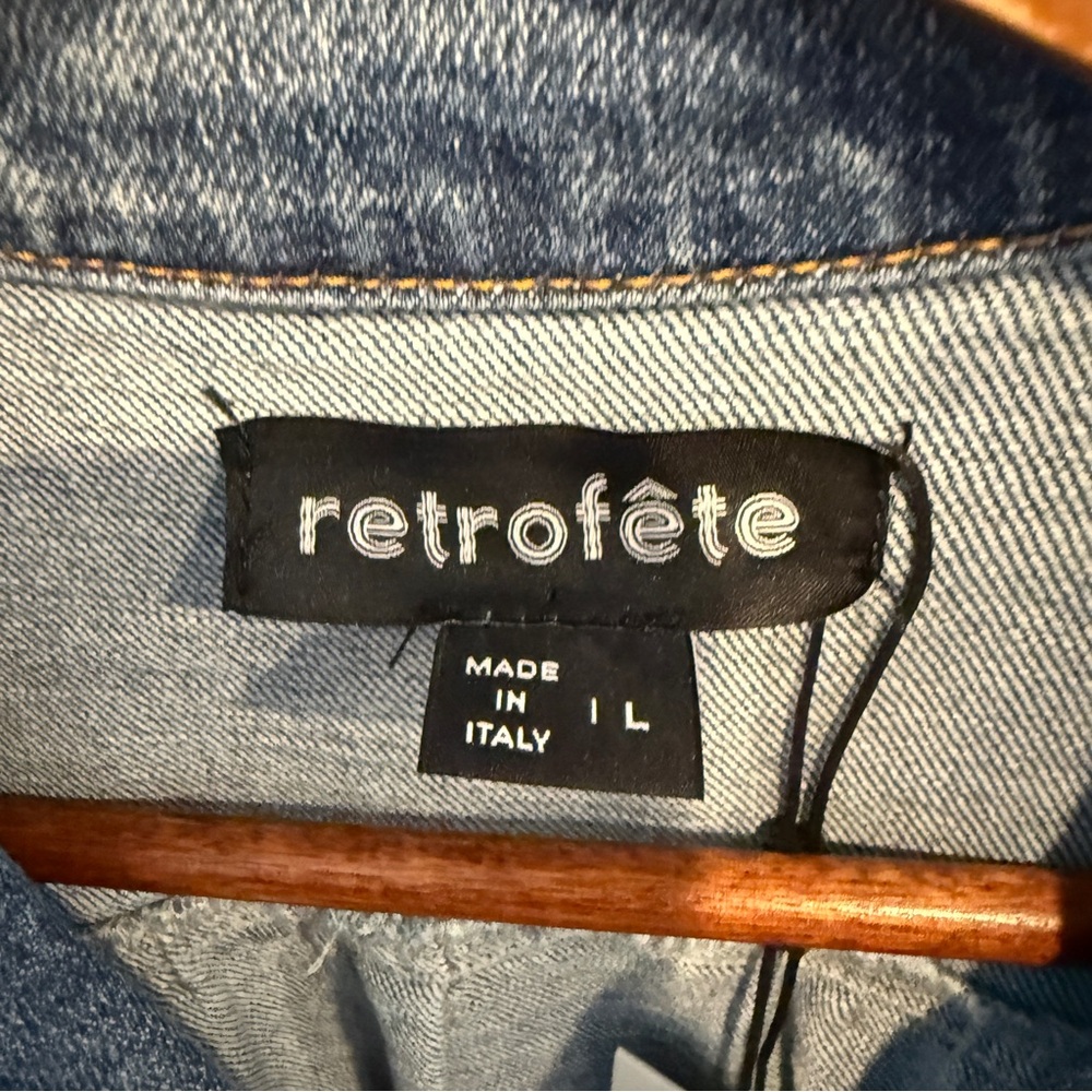NWT Retrofete Gia Dress in Denim - Picture 4 of 8